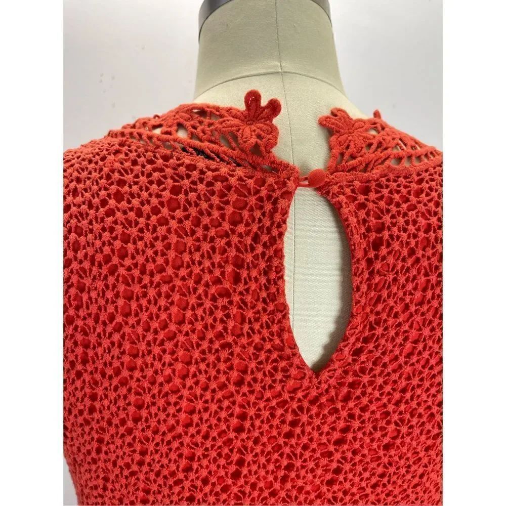 Topshop- Fitted Lace Dress Poppy ReD - Picture 4 of 6
